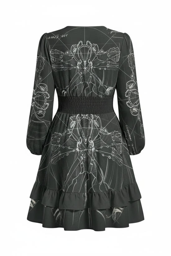 Back View White Background