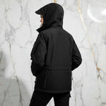Back view with hood up