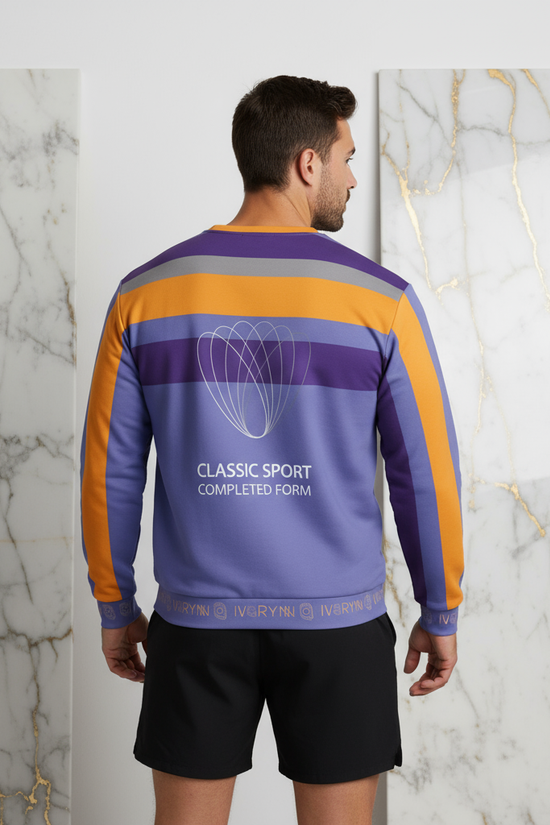 Back view with marble background