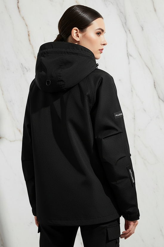 Back view with side profile