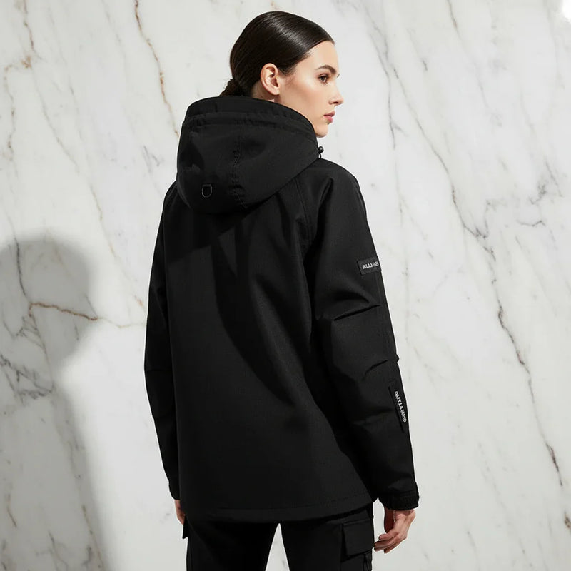 Back view with side profile