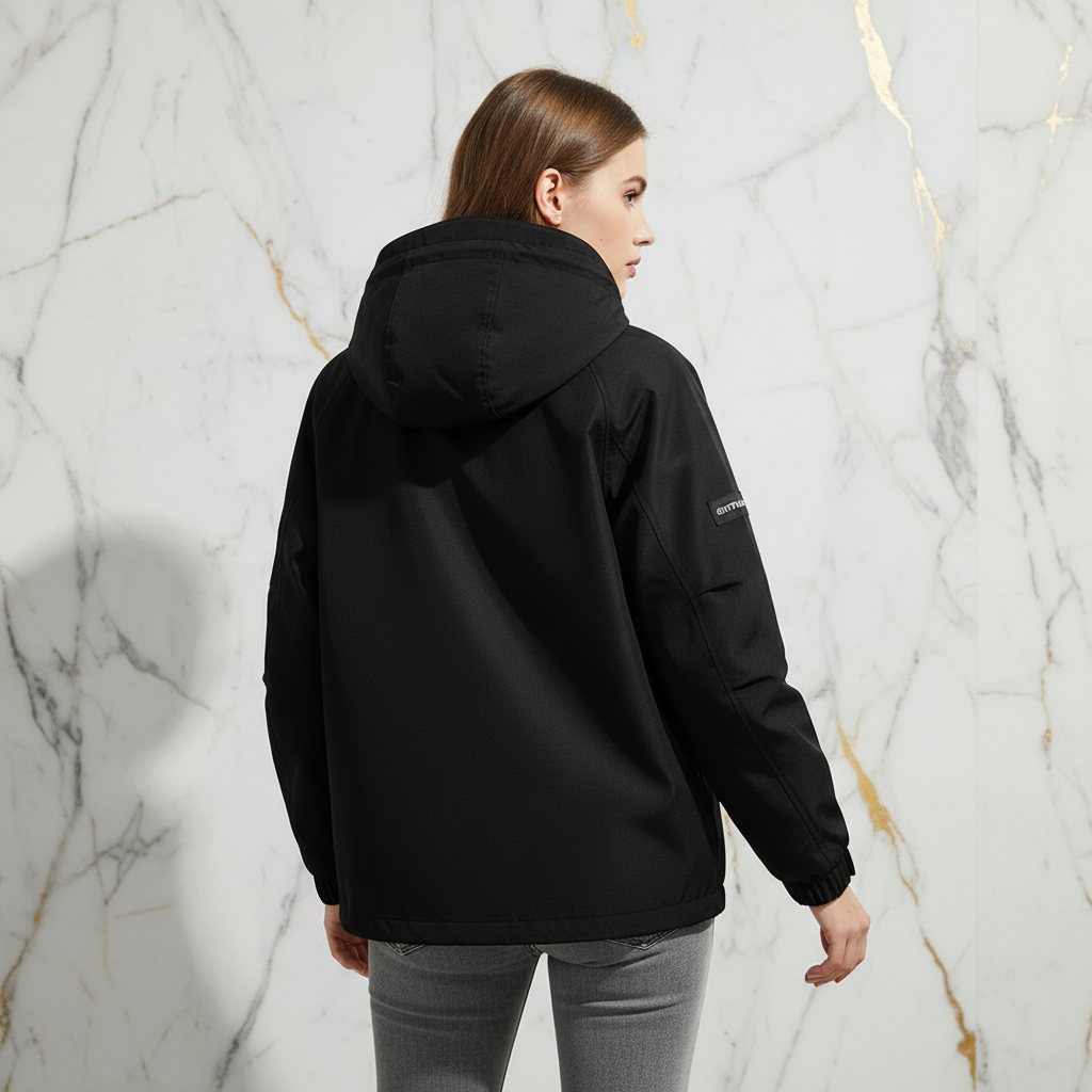 Back view with weight on one leg