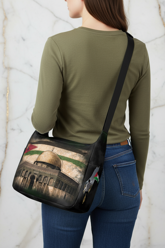 Back view - woman with bag