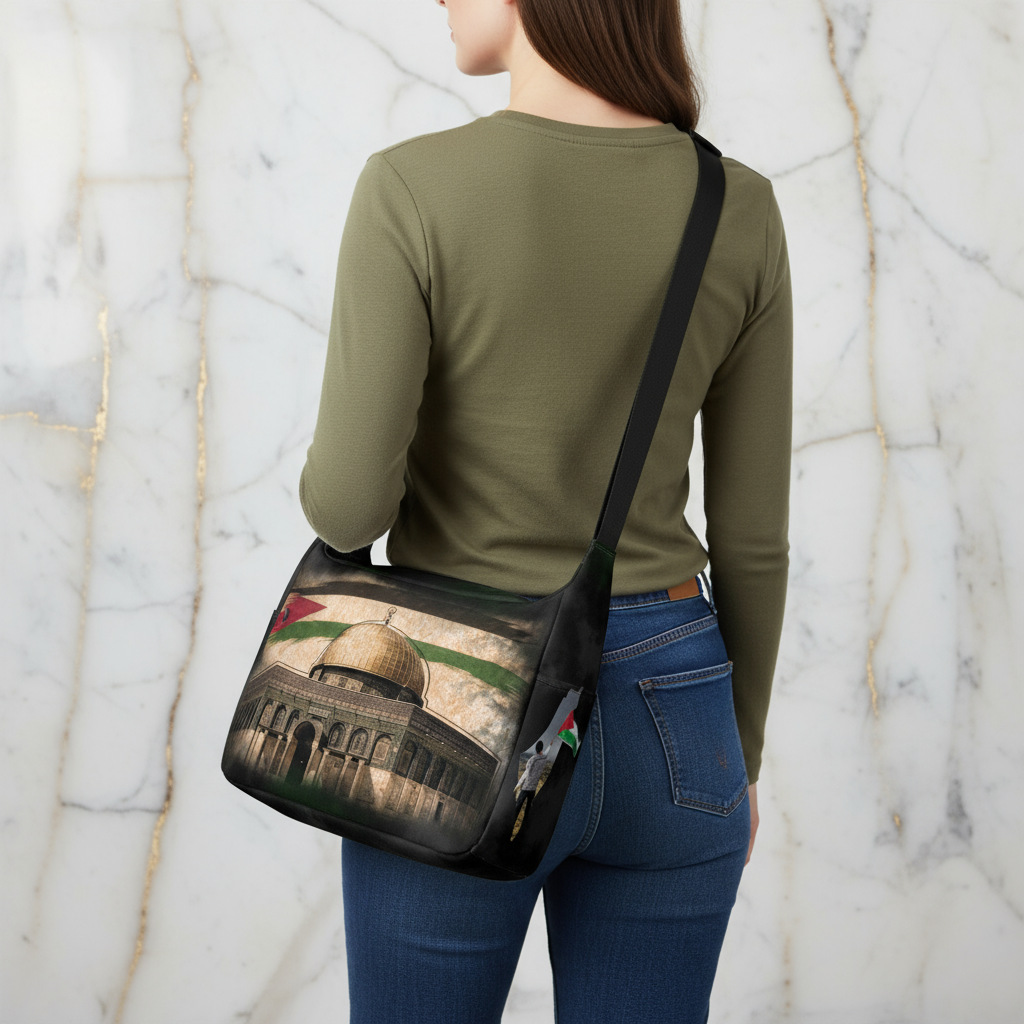 Back view - woman with bag