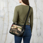 Back view - woman with bag