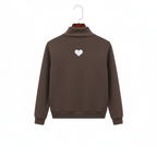 Double Sided German Fleece Coffee Thickened Sweater