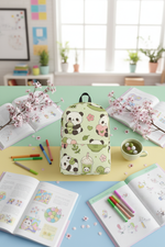 Backpack flat lay