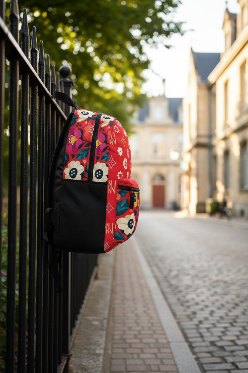 Backpack Side - School Fence