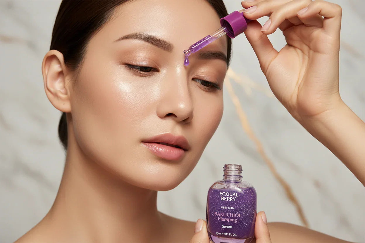 سيروم BAKUCHIOL - تطبيق على الجبين