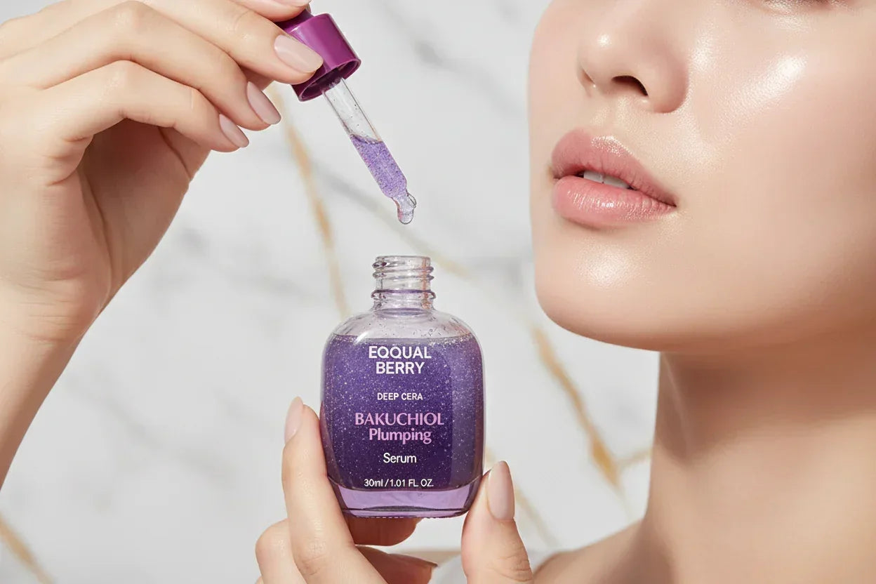 سيروم BAKUCHIOL - تطبيق على الخد