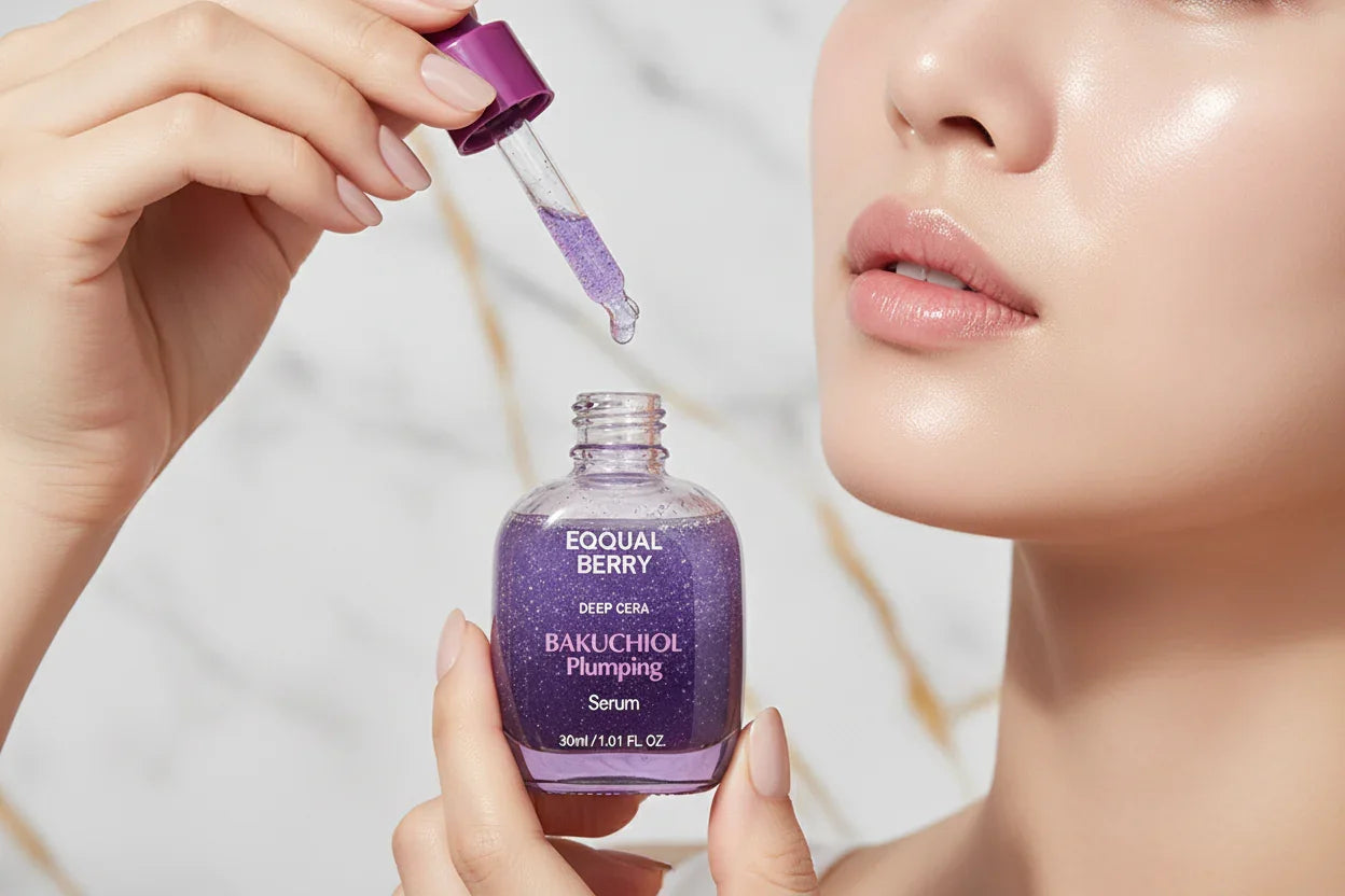 سيروم BAKUCHIOL - تطبيق على الخد