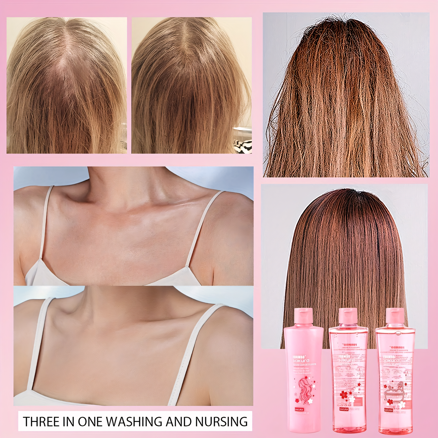 Cherry Blossom 3-in-1 Bath Set