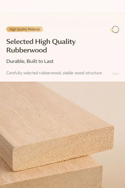 Solid Wood Movable Sofa Side Table