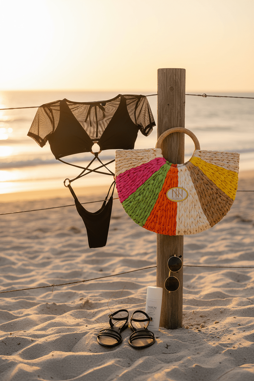 Beach fence shot