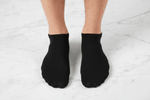 Black Ankle Socks - Marble Flat Lay