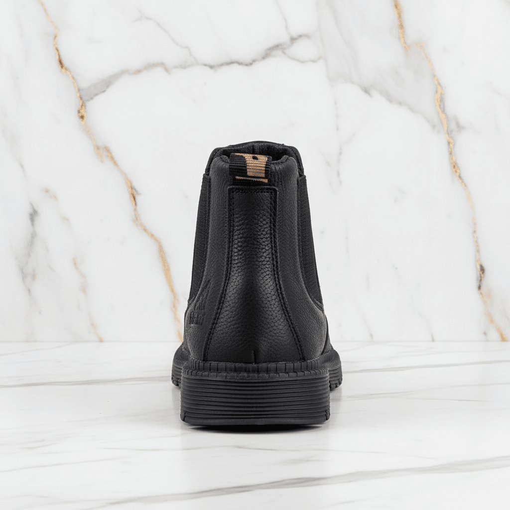 Black Chelsea Boot - Back