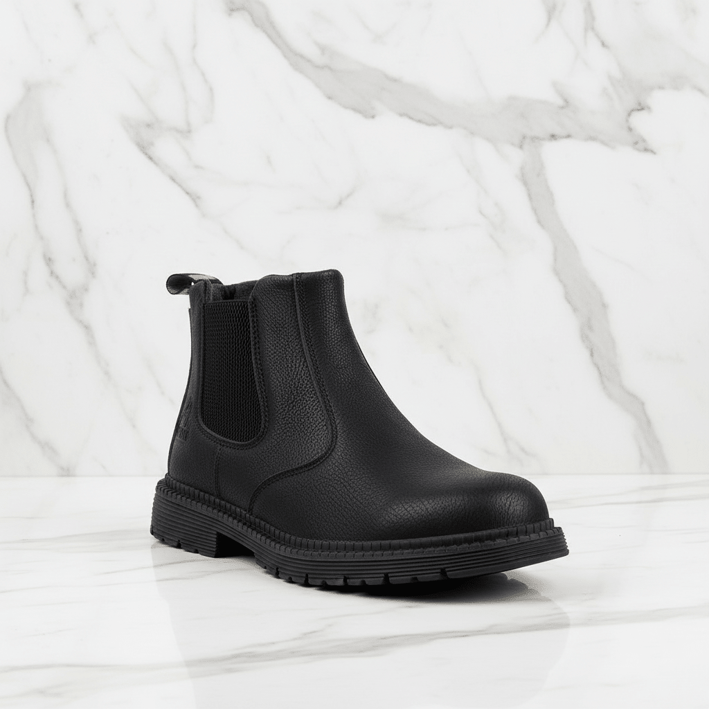 Black Chelsea Boot - Front Three Quarter