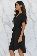 Black Dress - Side View Correct Length