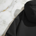 Black jacket back shoulder detail