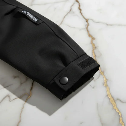 Black jacket cuff detail