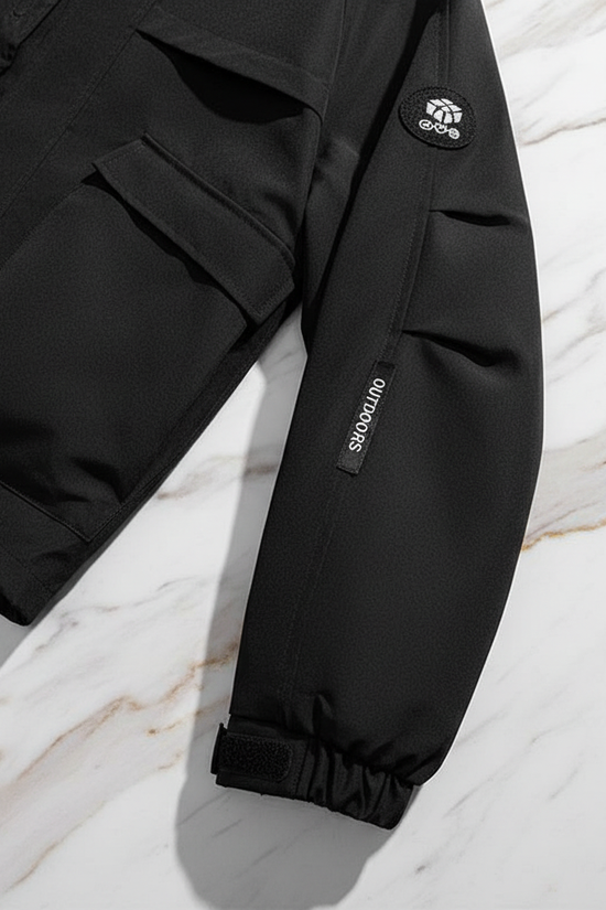 Black Jacket Sleeve Patch