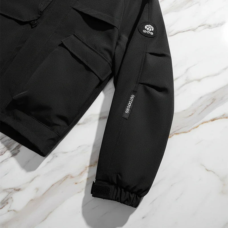 Black Jacket Sleeve Patch