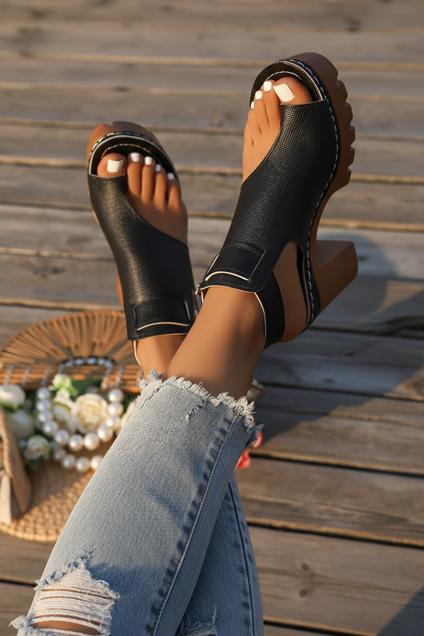 Black Sandal Vertical