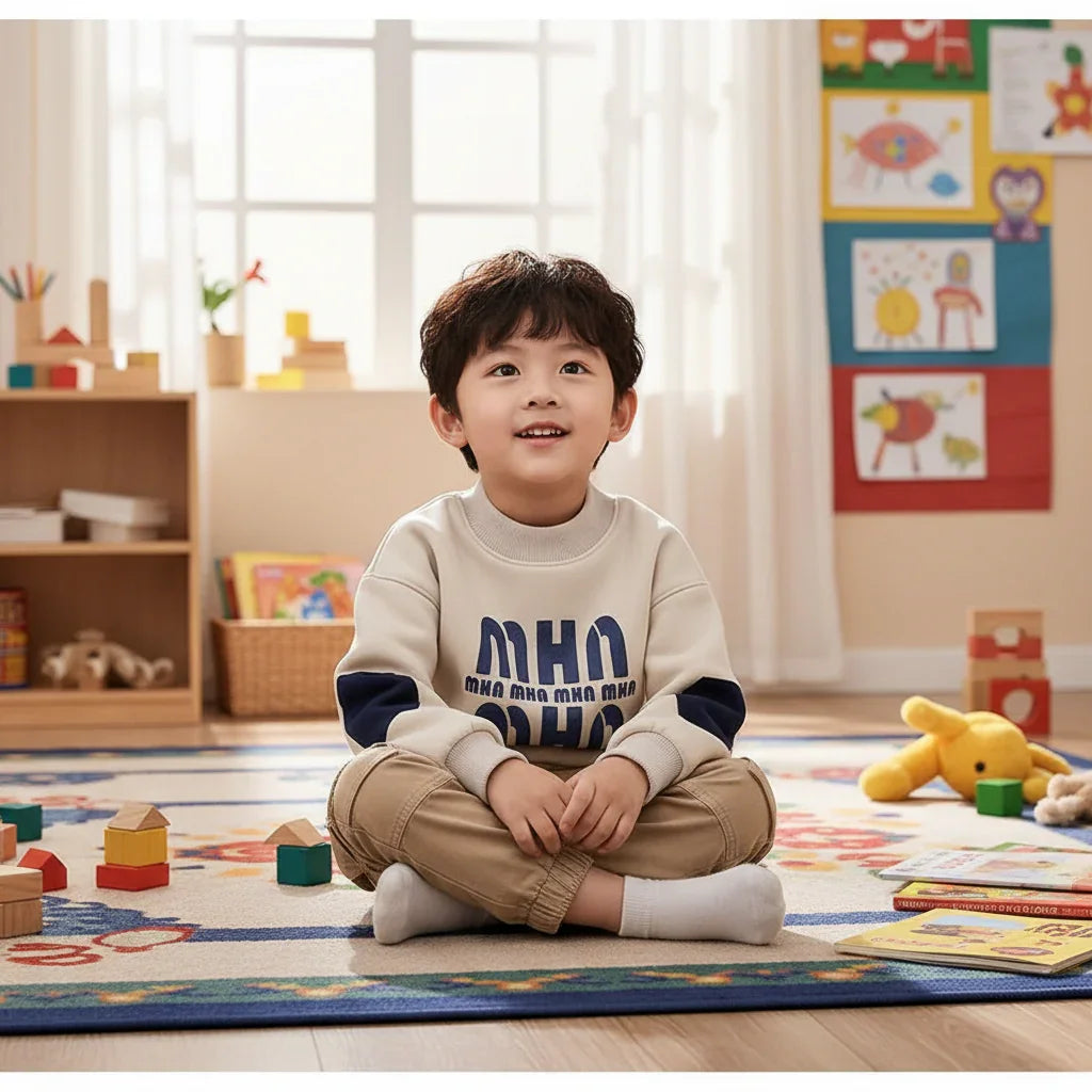 Boy at story time