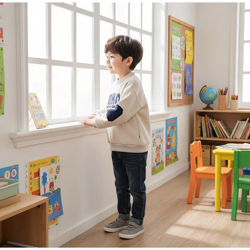 Boy by window