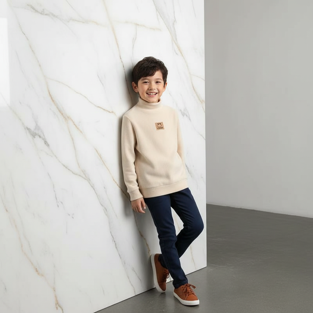 Boy Cream Casual Lean