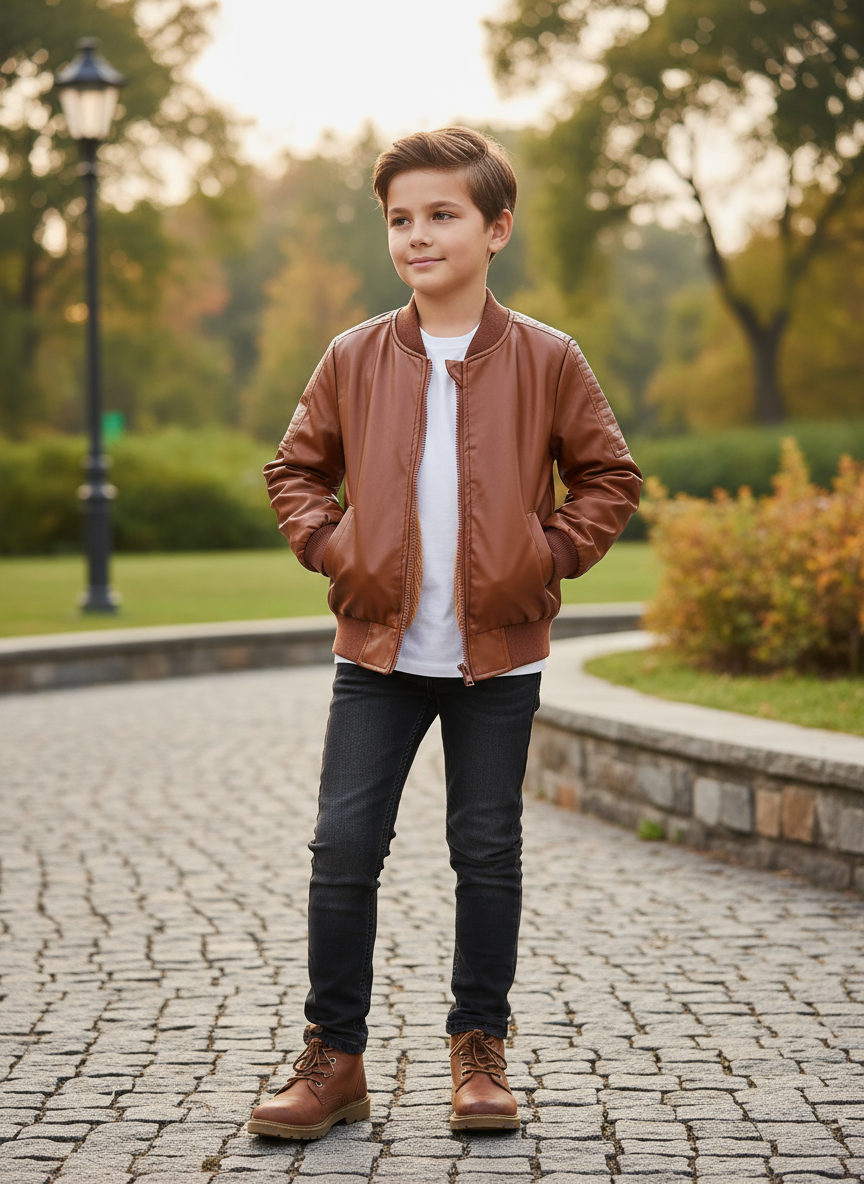 Boy in outdoor setting