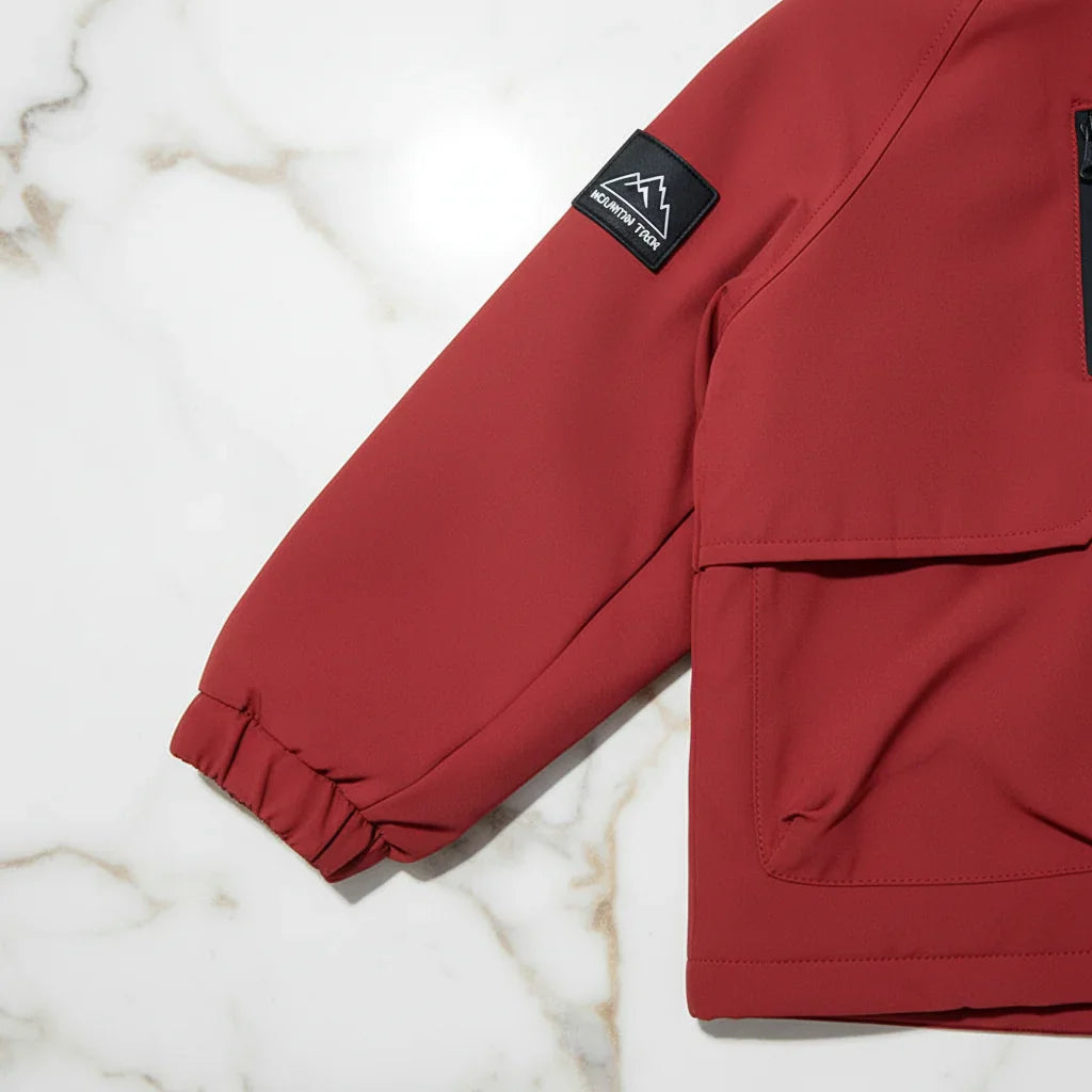 Boy in Red Jacket - Detail Shot