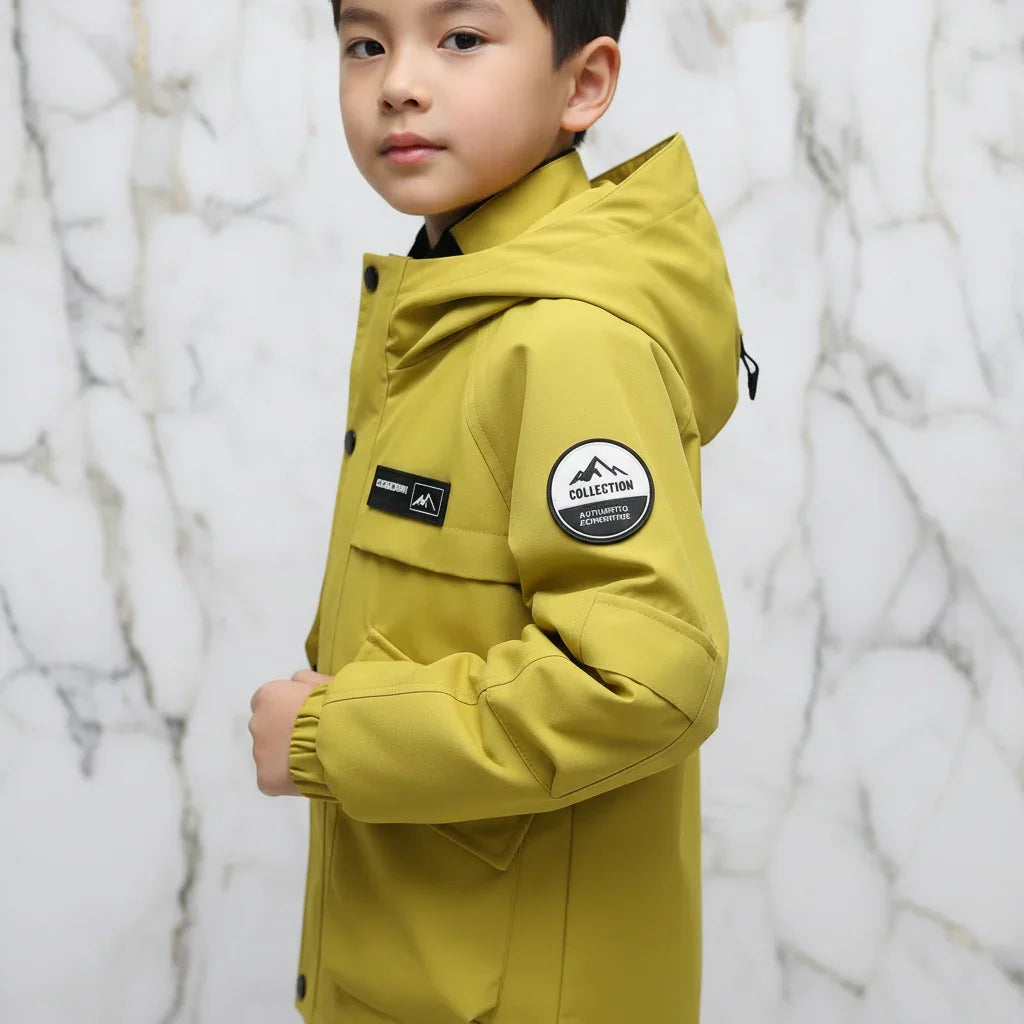 Boy in Yellow Jacket - Detail Shot