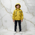 Boy in Yellow Jacket - Hood Up
