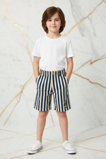 Boy striped shorts - front
