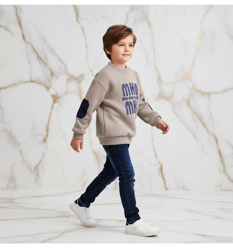 Boy walking showing movement
