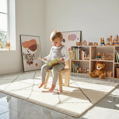 Bright playroom with toys