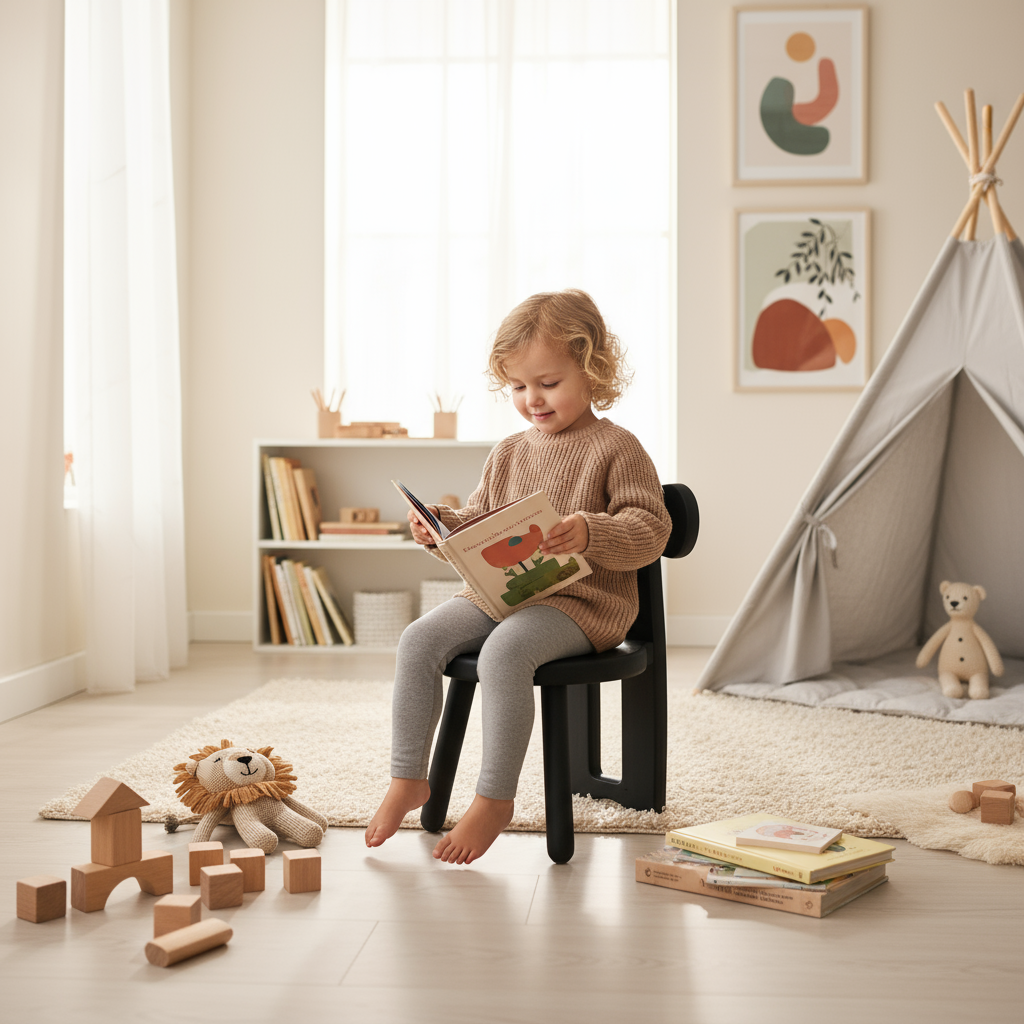 Bright playroom with toys