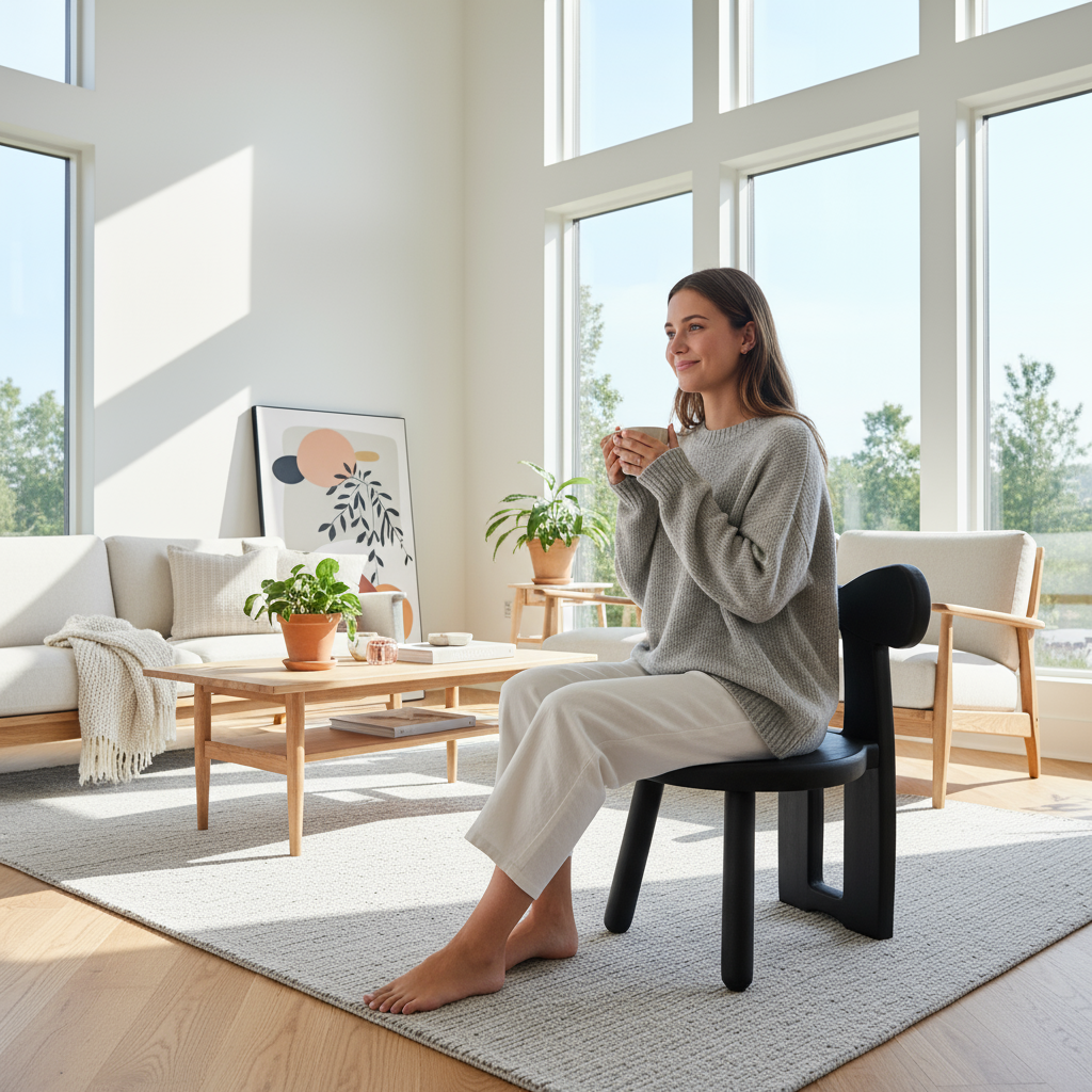 Bright Scandinavian living room