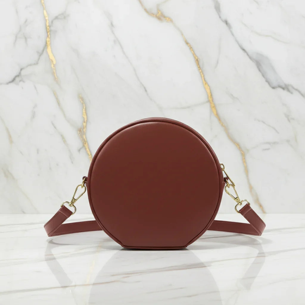 Brown back view on marble