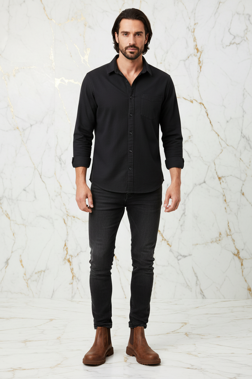 Brown Boot - Man Front