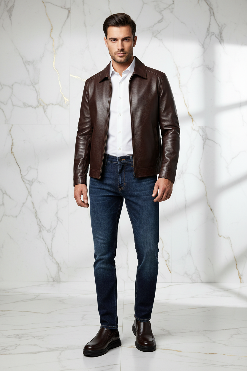 Brown casual - full body front