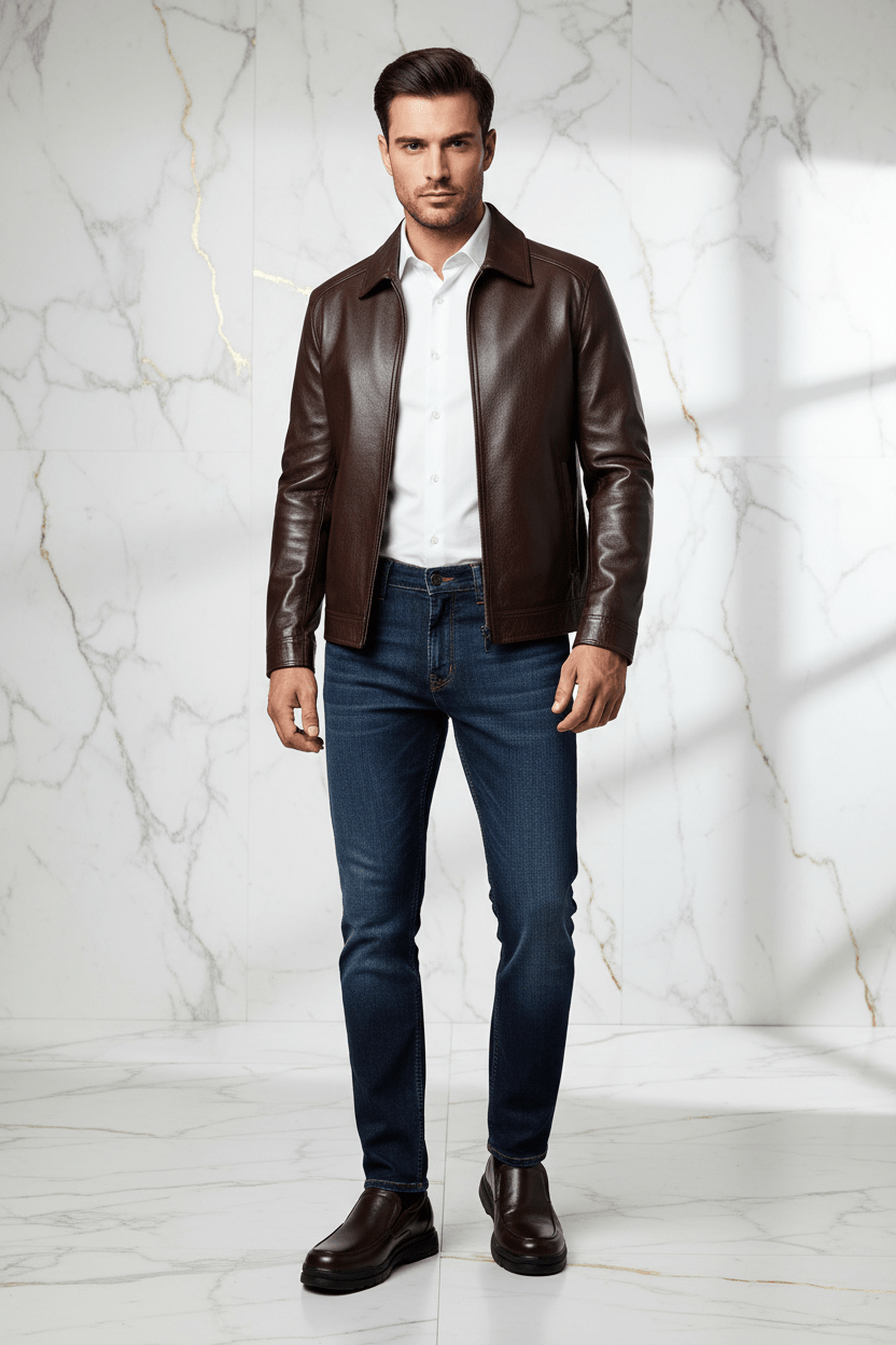 Brown casual - full body front