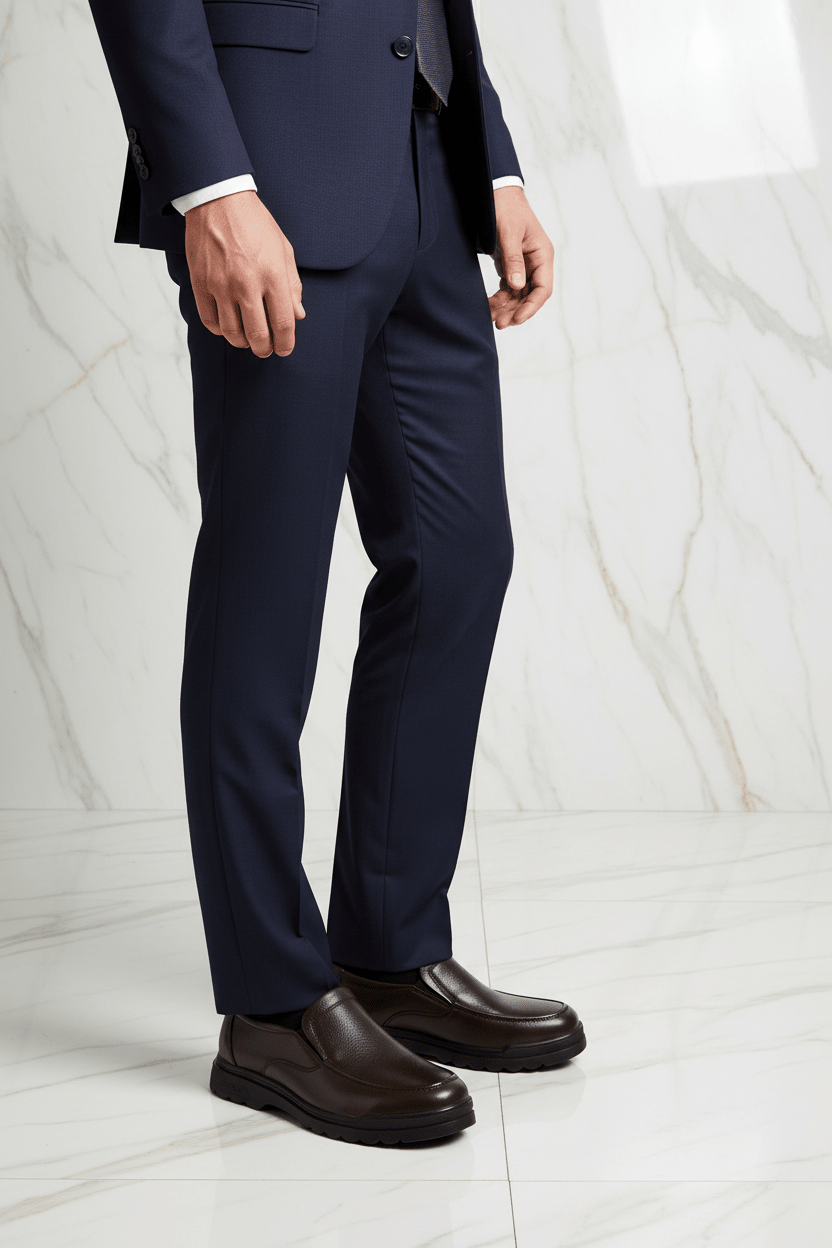 Brown shoe elegant - right side