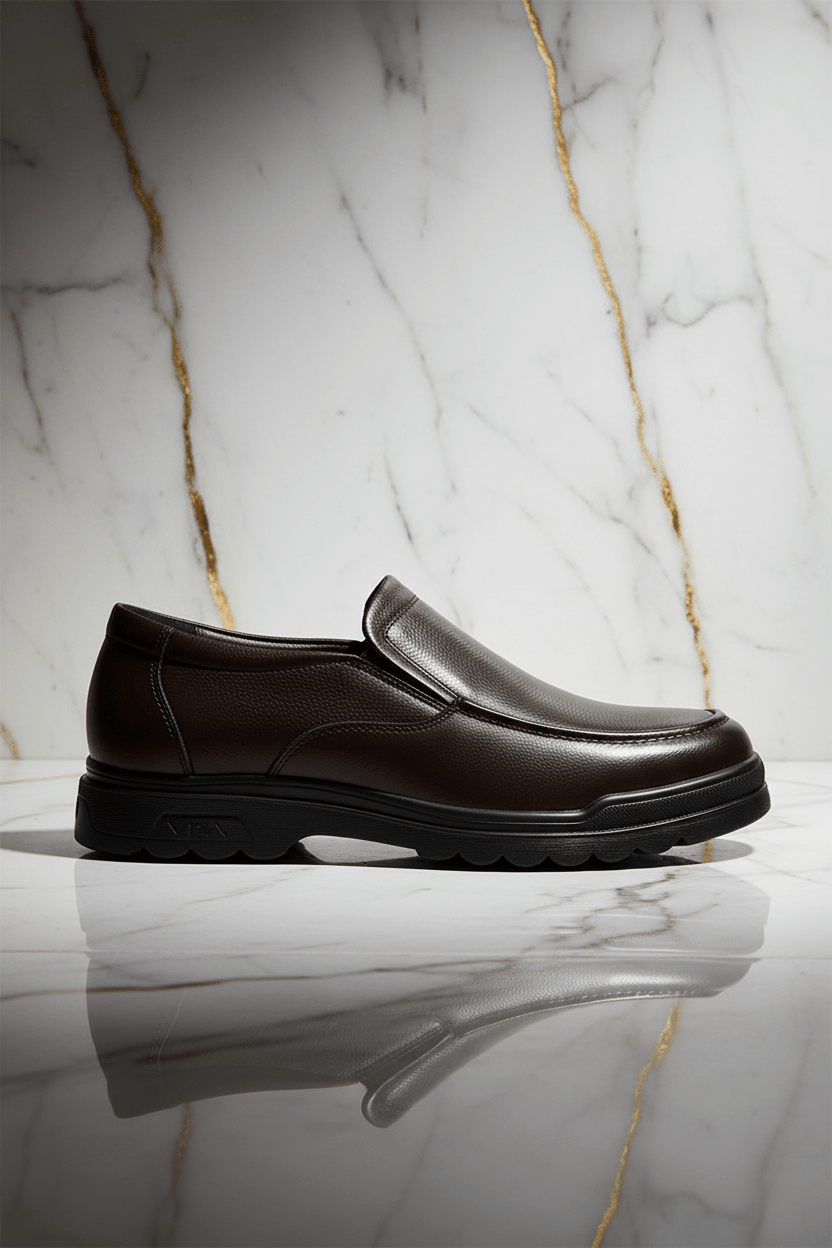 Brown shoe marble - right side