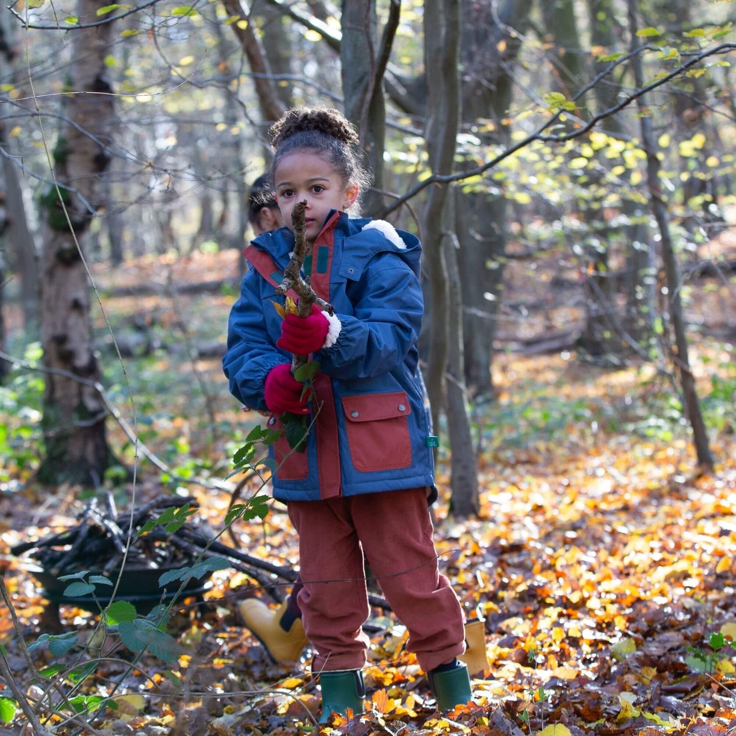 Kids Moonlight Blue Recycled Waterproof Winter Coat – Eco-Friendly, Warm, Durable