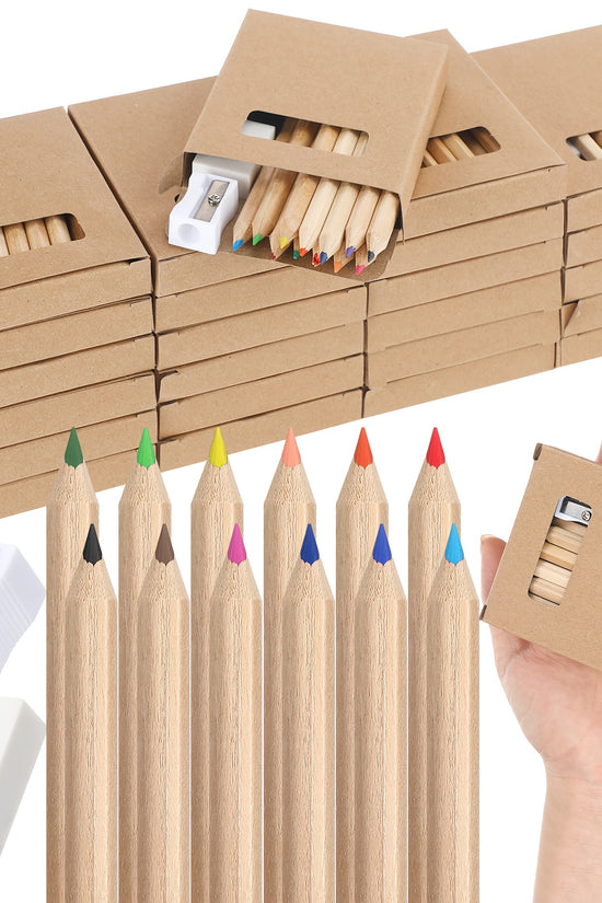 100 Set 12 Different Mini Drawing Colored Pencil