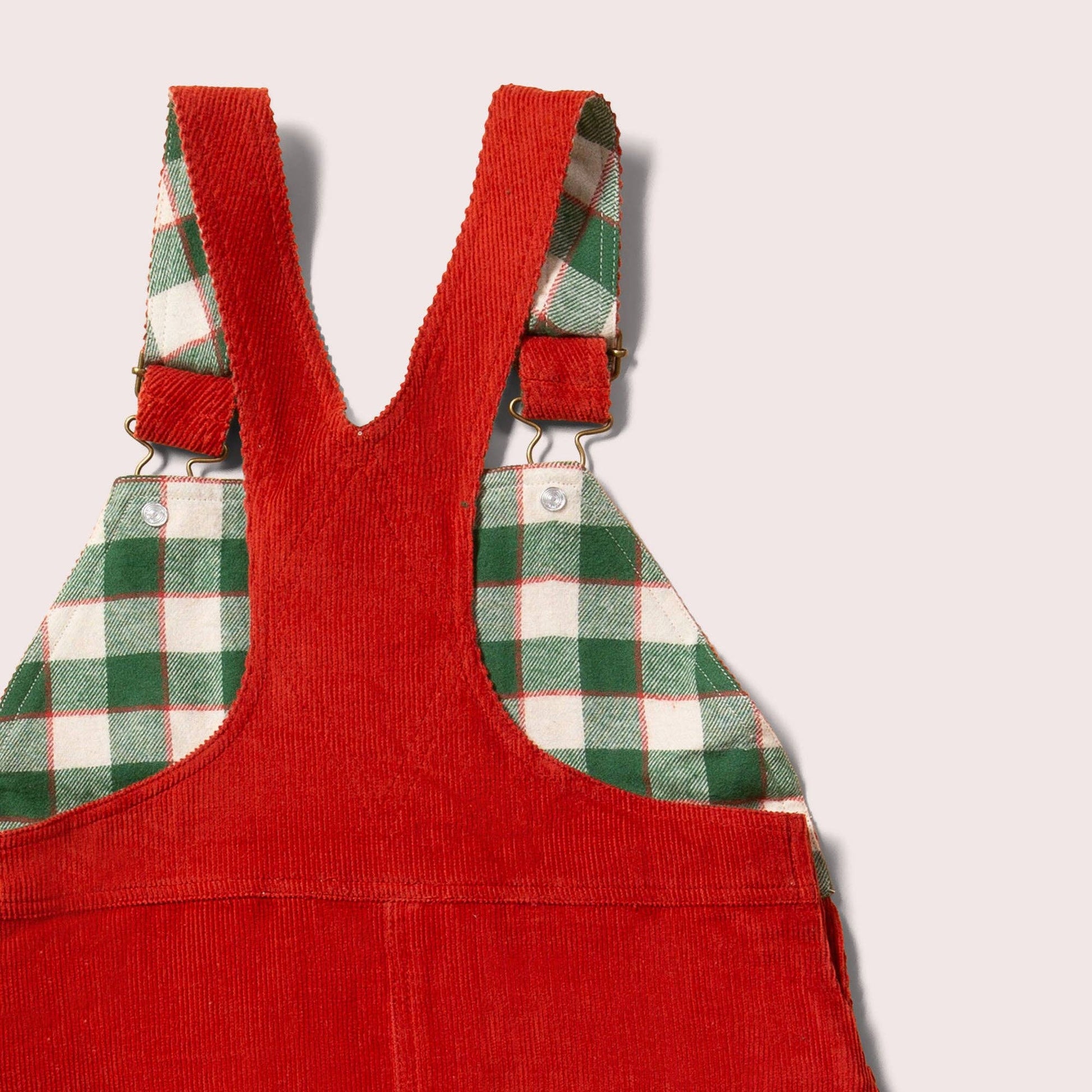 Hazelnut Organic Cotton Classic Pinafore Dress, Soft Corduroy for Kids & Baby