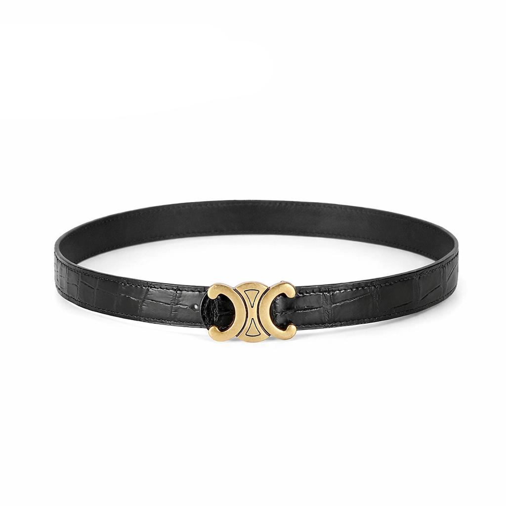 Wide Crocodile Belt