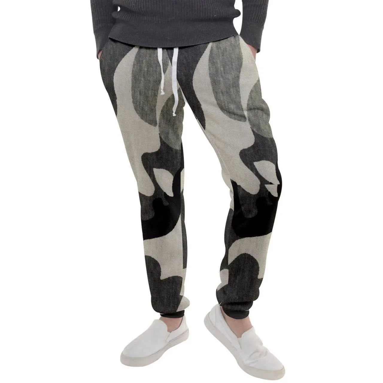 camouflage Military Men's Jogger Sweatpants - Black Olive - IVORYNN